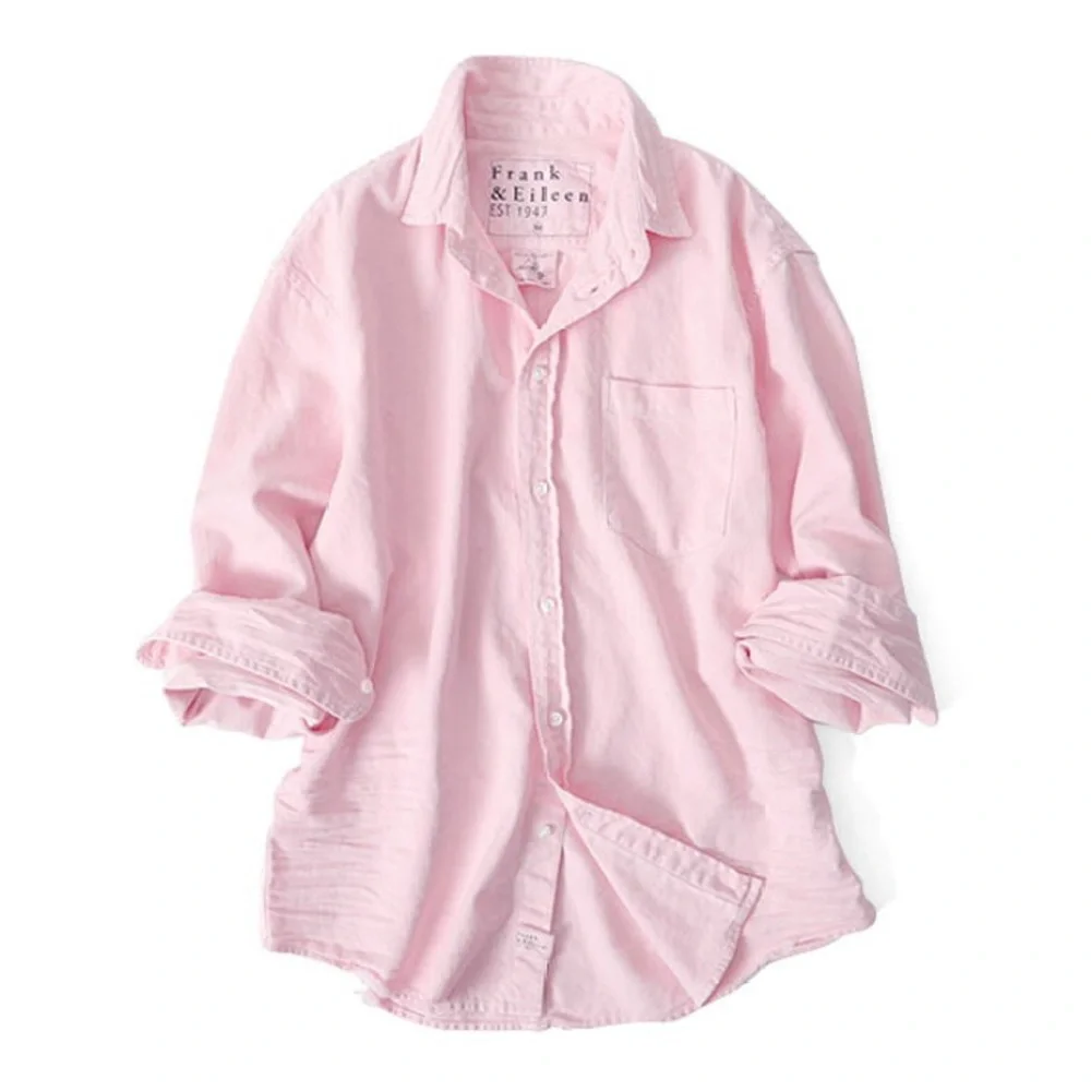 Frank & Eileen Men’s Luke Lightweight Button-Up Casual Shirt in 100% cotton - Picture 1 of 14